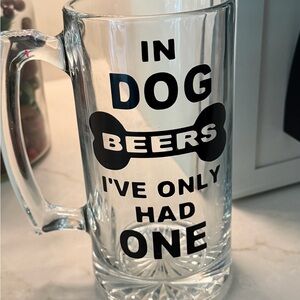 Dog Beer Glass Mug